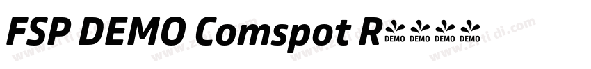 FSP DEMO Comspot R字体转换 FSP DEMO Comspot R字体转换